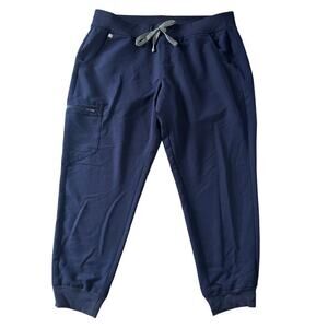 Figs Zamora Jogger Scrub Pants NAVY BLUE XL Petite